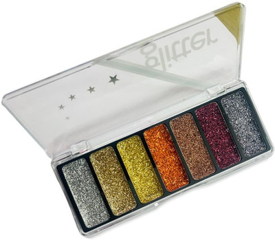 THTC 7 Color Glitter Eye-shadow Palette Multi-color 11.26 g(MULTI COLOR)
