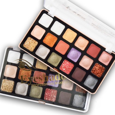 adbeni Shimmery 18 Color Eyeshadow Palette | Dazzling Spectrum | Smoky Eye Looks 18 g(Shade-01)