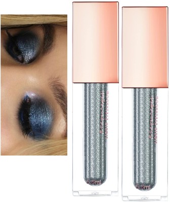 tanvi27 Waterproof & Highly Pigmented Metallic Liquid Glitter Sky blue Eyeshadow Combo 11 ml(SKY BLUE)