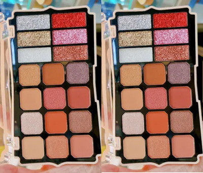 ADJD COMB OMULTI COLOUR 6 COLOUR SPARKLING & 12 SHIMMMER EYESHADOW 42 g(MULTI COLOR)