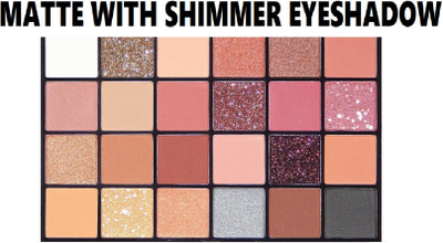 Neycare matte shimmer glitter new color shade eyeshadow palette pack of 1 18 g(multi color)