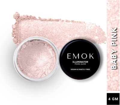 Emok Loose Foil Powder-Eye Makeup Glitter Eyeshadow Metallic Shimmer Color-Face-Body 4 g(BABY PINK 12)