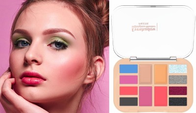 HUZURLU All Need Makeup & Eyeshadow Kit eyeshadows with Blusher & Highlighter 16.5 g(MULTI COLOR)