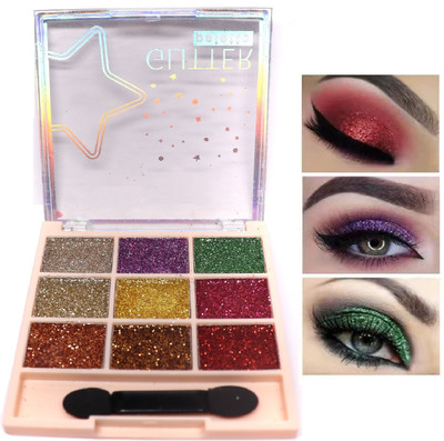 Arcanuy Multi color glitter eye shadow palette water prof 10 g(MULTICOLOR)