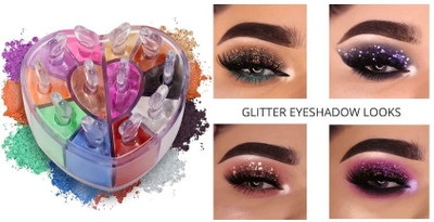 Sheny MY CHOICE 12 COLOR HEART SHAPE SHINER SHIMMER POWDER LOVELY & RADIANT COLOR 18 g(MULTICOLOR)
