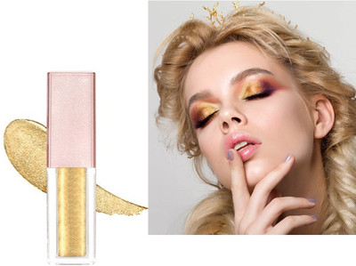 Emijun Liquid Pigment Eyeshadow Waterproof Glitter 4 g(lighte gold)