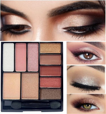 WOONGMI Long Lasting Multi-Colored Eyeshadow And Highlighter Palette 16 g(Multicolor)