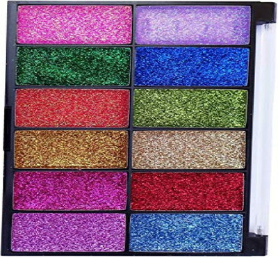 Luipui glitter eye shadow palette pack 1 water proof 21.88 g(multicolor)