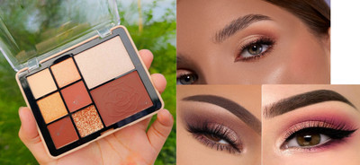 GABBU Eye Makeup Palette Matte, Shimmery And Metallic Finish 13.5 g(multi)