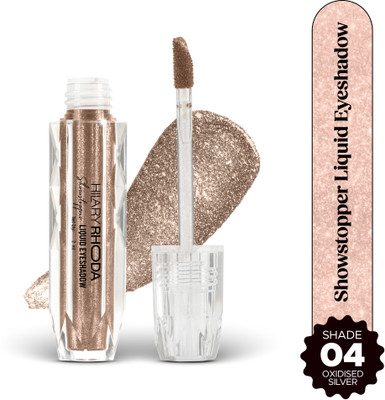 Hilary Rhoda Showstopper Liquid Eyeshadow | Gel-Based Formula | Shimmer Finish| Blends Easily 2 ml(Oxidised Silver)
