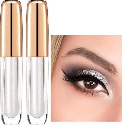 ADJD Smoky White Chrome Liquid Eyeshadow Get Glitter 14 ml(SMOKY WHITE)