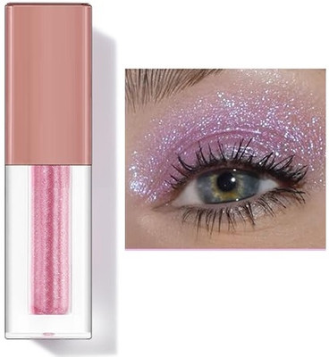 BLUEMERMAID Professional Liquid Eyeshadow Glitter EyeShadow Eyeliner Shimmer Matte 4 ml(Pink)
