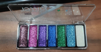 MYEONG Glitter Eyeshadow Palette ,7 Colors Sparkle Shimmer Eye Shadow Palette 11.26 g(Multicolor)