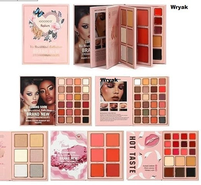 wryak 5in1 Book-Style Foldable Makeup Palette Set-48 Shades 40 g(Multicolor)
