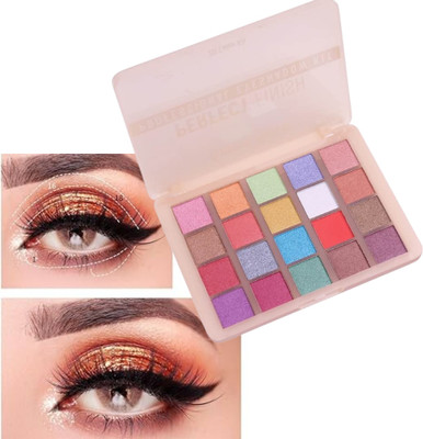 BLUST&FAMME Perfect Finish Eyeshadow Pigmented Colors | Long Wearing 1sp 25 g(Multi)