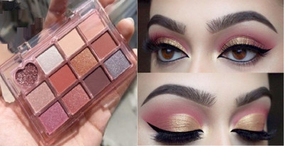 GABBU Use Eye Make Up High Pigmented Multicolor Matte & Shimmery Finish eyehsdow 14 g(muliti color)