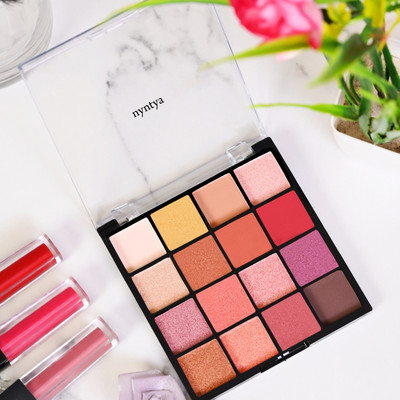 Nyn TYA Perfection Eyeshadow Palette Highly Pigmented Eyeshadow Palette Matte & Shimmer 32 g(The Swiss Glitter Shimmer Pigmented Eye Shadow Edition)