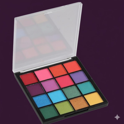 Gleam Soul 16 Color in 1 Eyeshadow Palette | Highly Pigmented |For Eye & Face Makeup 45 g(MultiColor)