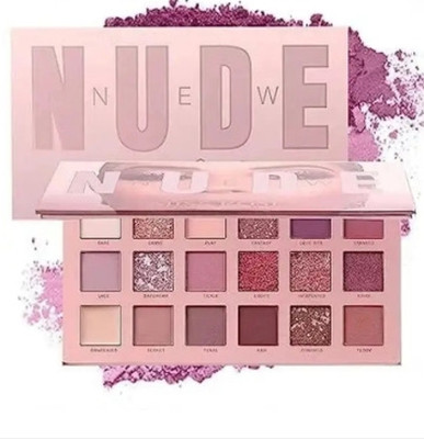 Raytrix 18 Color Matte & Shimmer Eyeshadow Palette – Highly Pigmented Rose Gold Shades 18 ml(Multicolor)