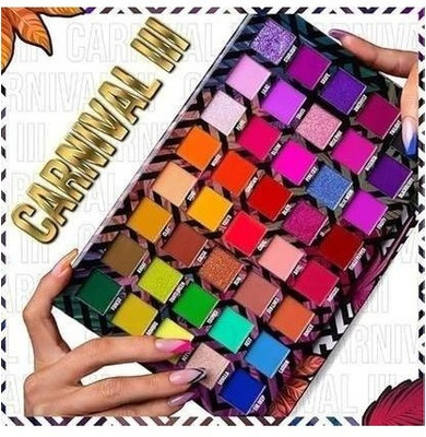 Evehansen * Carnival 40 Color Eyeshadow Palette Highly Pigmented, Blendable & Long-Lasting 64 g(Multicolor)