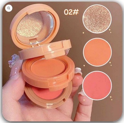 GFSU - GO FOR SOMETHING UNIQUE 3in1 Makeup Kit Multi Use Like Eyeshadow,Blusher,Highlighter 4.8 g(multi color)