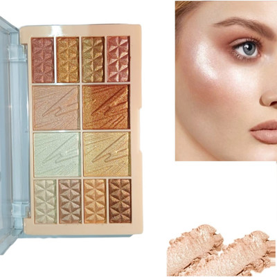 Facejewel 12 Colour Eyeshadow & Highlighter Palette 12 g(Shade-01)