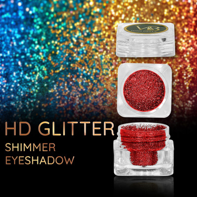 Veoni Belle Waterproof Pigment Shimmering Eyeshadow Loose Glitter Dust for Face & Body 5 g(ORANGE)