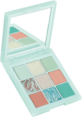 Emijun 9 Colors Eyeshadow Palette Portable Matte Shimmer Long-lasting 9 g(Multicolor)
