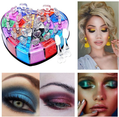 Arcanuy 18 different colors shimmer eye shadow powder 30 g(multi color)