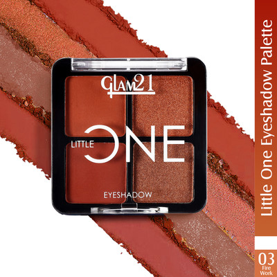 Glam21 Cosmetics Little One Eyeshadow Palette Ultra Pigmented Longlasting Eye Make Up,Pocket Size 3.5 g(FIREWORK)