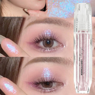 Yuency Showstopper Liquid Eyeshadow | Gel-Based Formula | Shimmer Finish| Blends Easily 2 ml(Moon Pink)