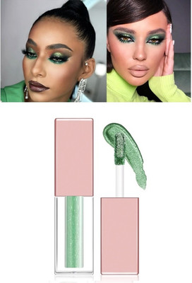 SEUNG BEST Liquid Eyeshadow Glitter High Pigment No Creasing, Quick-Drying 4 g(GREEN)
