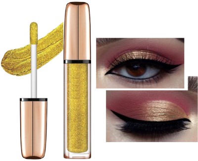 tanvi27 New Long Lasting Waterproof Gold Liquid Eyeshadow Quick-drying Glitter Shimmer 7 ml(GOLD)