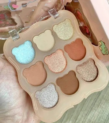 GFSU - GO FOR SOMETHING UNIQUE 9-Color Cute Bear Eyeshadow Palette 10 g(multi color)