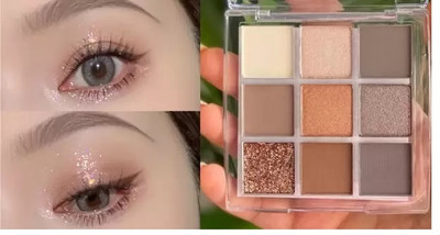 THTC Best Pearly Matte Glitter Eyeshadow 13.5 g(MULTICOLOR)
