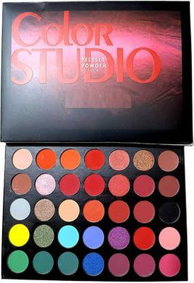 SkinOza 35 Shades Color Studio Pressed Powder Eyeshadow Palette Eyeshadow 36 g(Multi Shades Eyeshadow)
