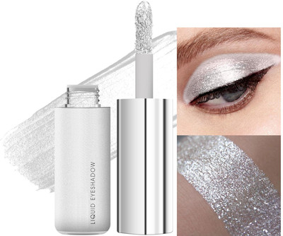 GULGLOW99 Liquid Eyeshadow Non-Transfer & Insta Dry Metallic & Shimmery Finish 7 ml(WH ITE)