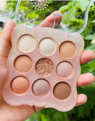 Arcanuy Shimmer Pigmented EyeShadow Palette Eye Shadow for Girl 13 g(MULTICOLOUR)