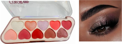 Luipui nice eye shadow in matte and shimmer pack of 1 10 g(multicolor)