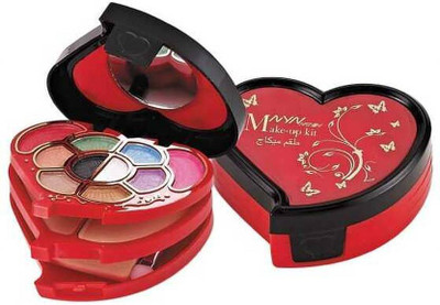 Earthcon Heart Shape Long-Lasting Makeup Eye Shadow Palette for Women 18 g(Multicolor)