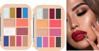 ADJD 12 Pigmented Matte & Shimmer Shades Metallic Finish 33 g(MULTI COLOUR)