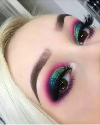 HUZURLU Best SHIMMEER GLITTER GREEN EYE SHADOW 7 ml(Green)