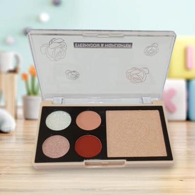Emijun 5 Color Matte & Shimmery Pigment EyeShadow 8.8 g(MULTI)