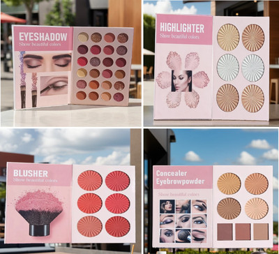 SKINPLUS 43 Colors Eyeshadow Palette Book 60 g(MULTICOLOR SHADE)