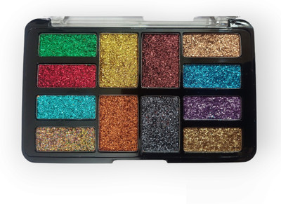 tanvi27 Best Moon Star Eyes , Face & Body Gel Base Glitter Eyeshadow Palette 18 g(MULTI COLOR)