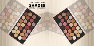 EVERERIN 26 colour Matte & shimmer,gilliter Pro Eyeshadow Palette 42 g(multi colour)