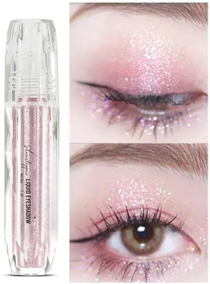 Yuency Waterproof Liquid Eyeshadow Glitter Pigments Shimmer Metallic 2 ml(MOON PINK)