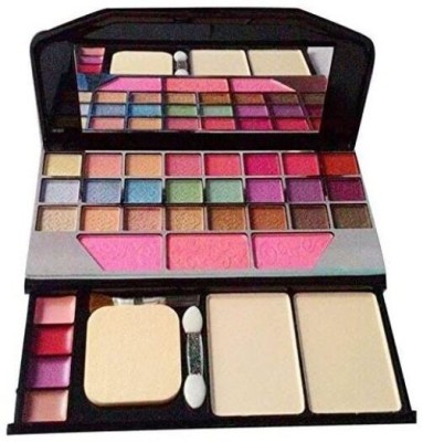 FROSTED COSMETIC Makeup Kit with 24 Shades Eyeshadow 3 Shades Blusher 2 Compact Powder 18 g(Mulaticolor)