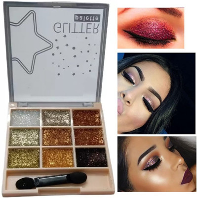 DARVING Eyeshadow Palette 9 in 1 Long Lasting Blendable Eye Makeup 10 g(MULTI COLOR)