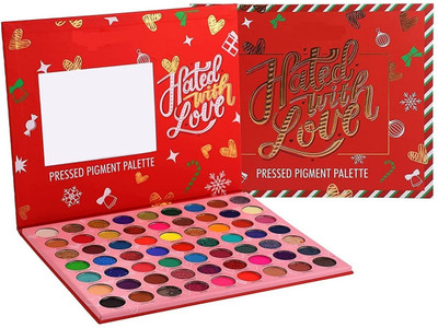 rezmay Beauty 63 Color Matte Shimmer Glitter Hated with Love EyeShadow Palette C 70 g(The Color Icon Edition)